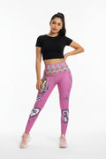 Pink Heart Yoga Leggings