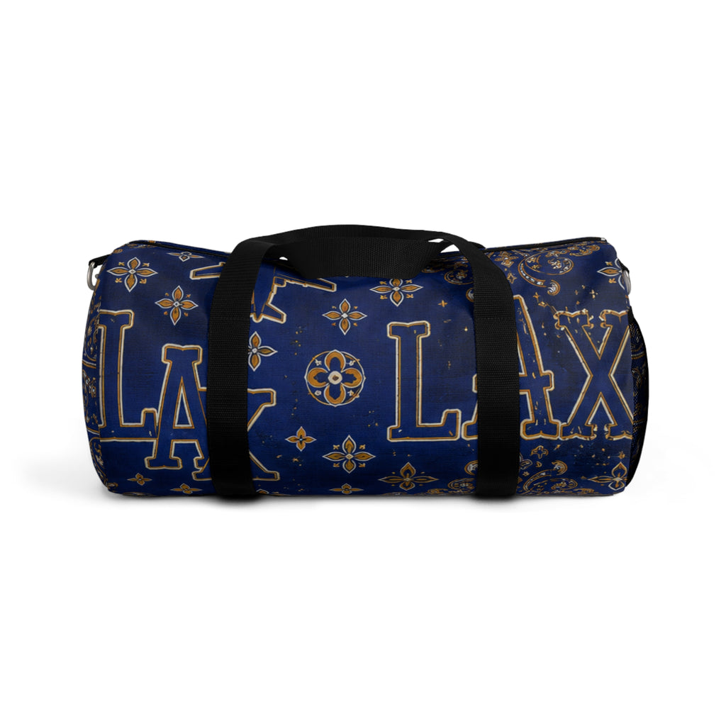 LAX Navy Floral-Print Duffel Bag — Travel & Gym Weekender