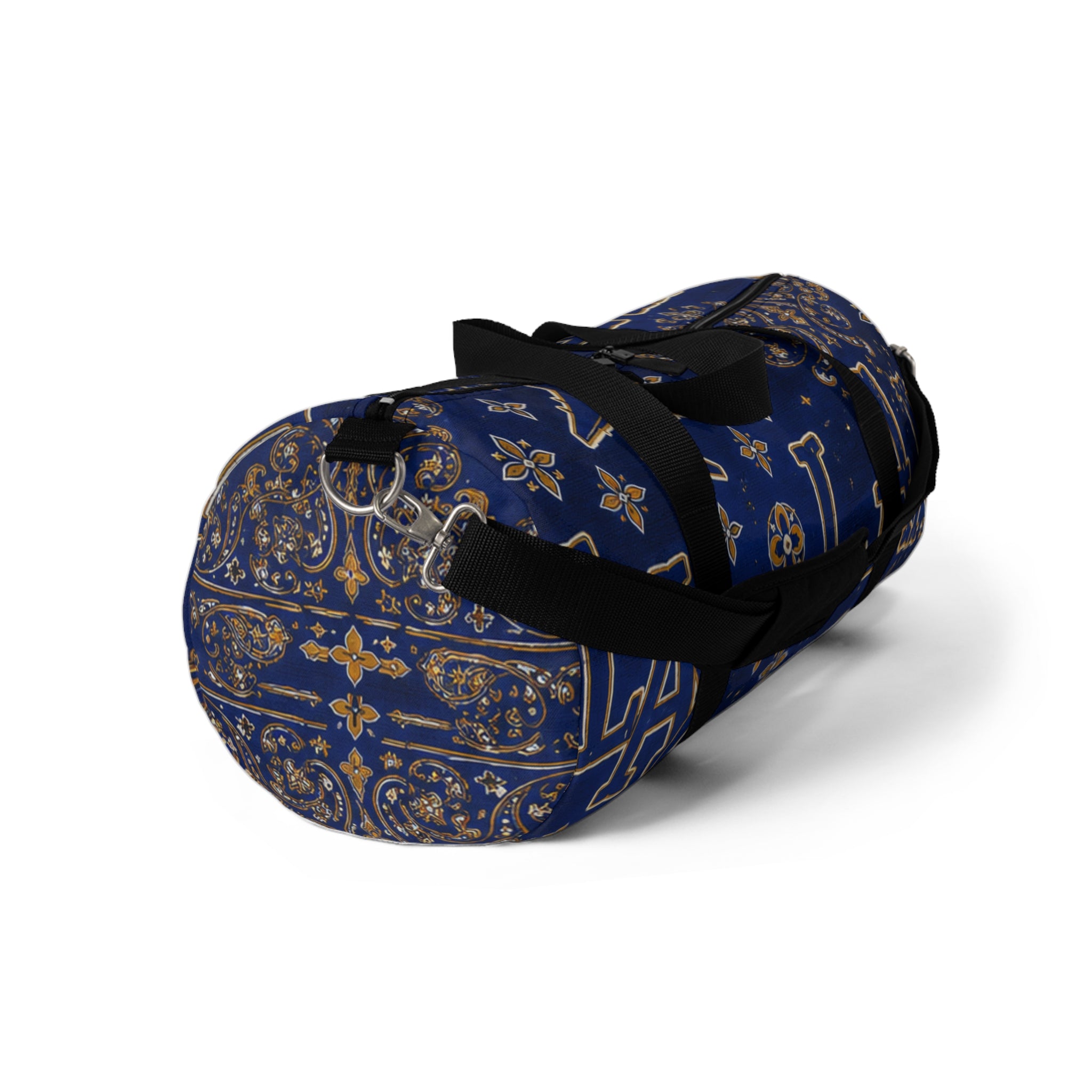 LAX Navy Floral-Print Duffel Bag — Travel & Gym Weekender