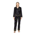 Satin Sleep Set — Black & Purple 'ZZZ' Luxe Pajamas