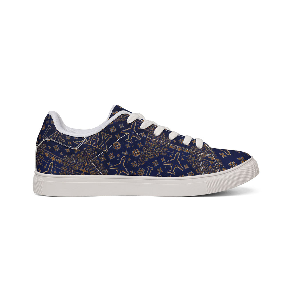 LAX Pattern Low-Top Sneakers