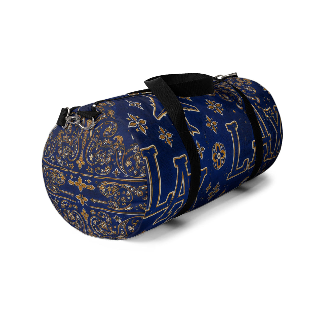 LAX Navy Floral-Print Duffel Bag — Travel & Gym Weekender