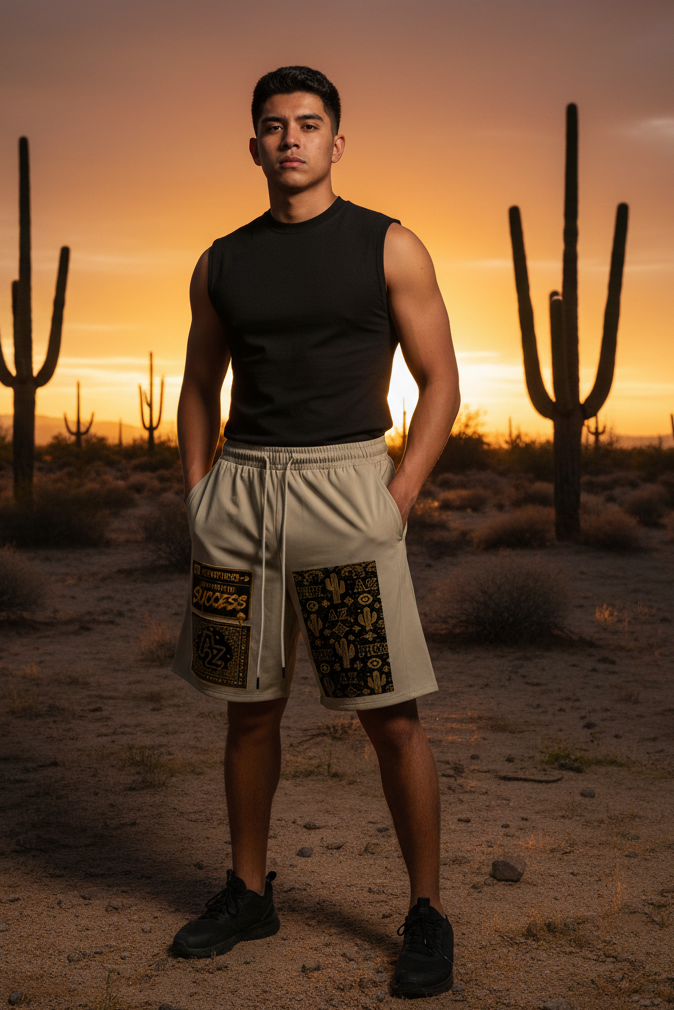 Men’s Drawstring Shorts-AZ COLLECTION