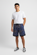 LAX Bandana-Print Basketball Shorts