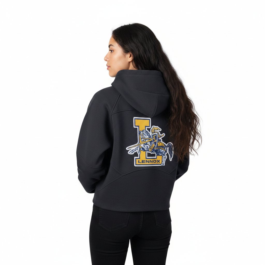 Cropped Half-Zip Hoodie