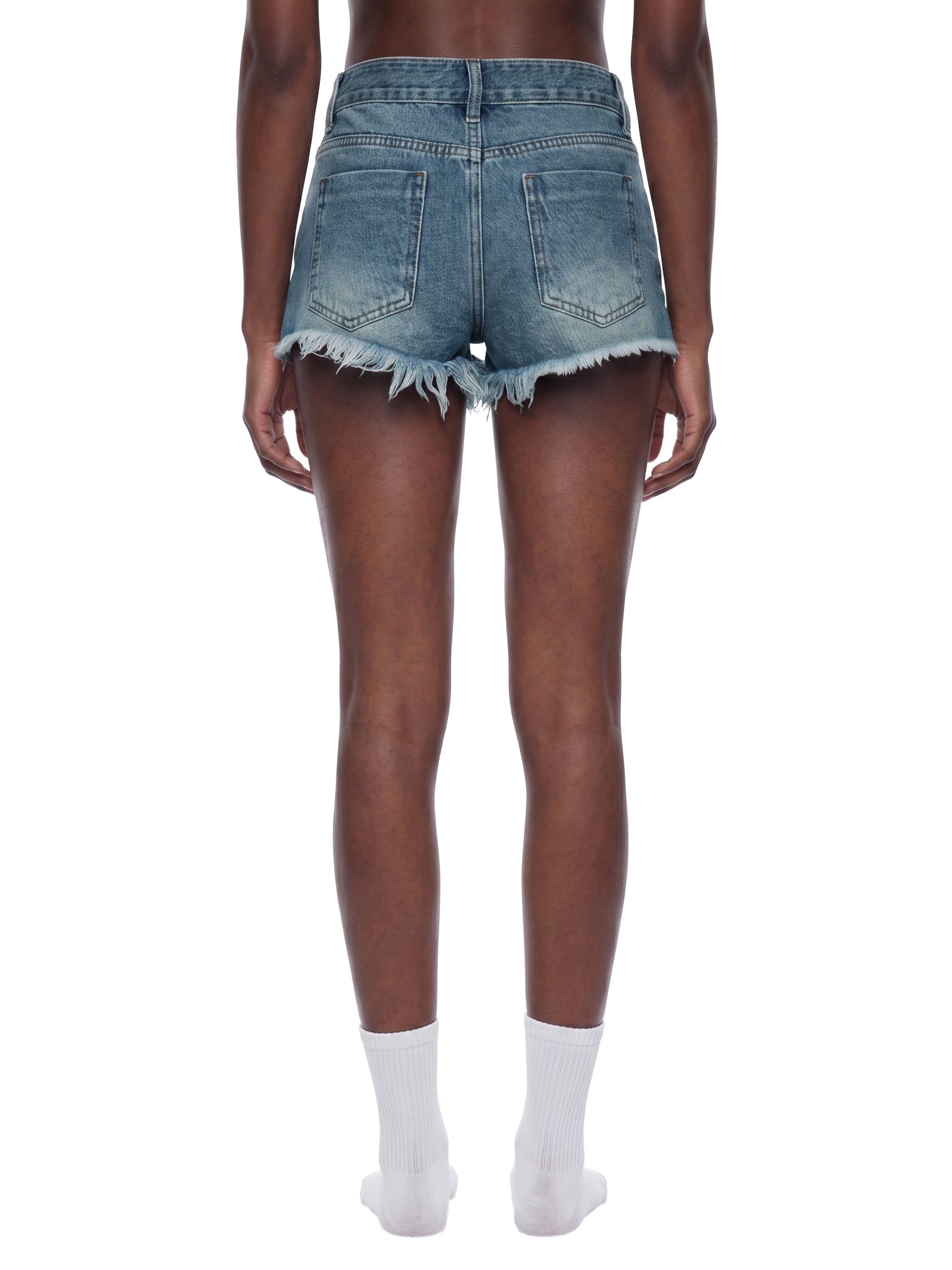 Women's Vintage-Wash Denim Shorts